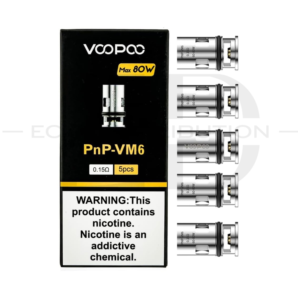 Voopoo PNP VM6 Coil 5Pcs/Pack - 0.15 Ohm