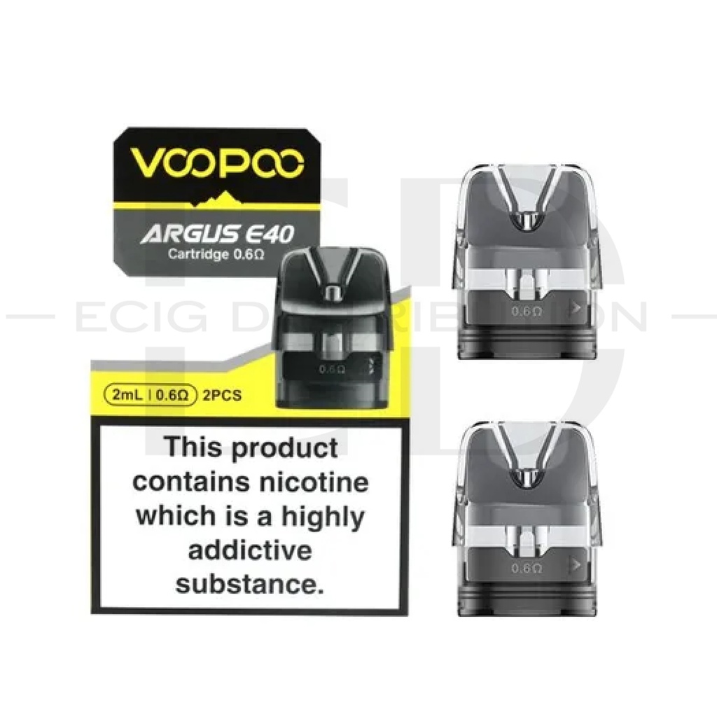 Voopoo Argus E40 Refillable Pod 2Pcs/Pack - 0.6 Ohm