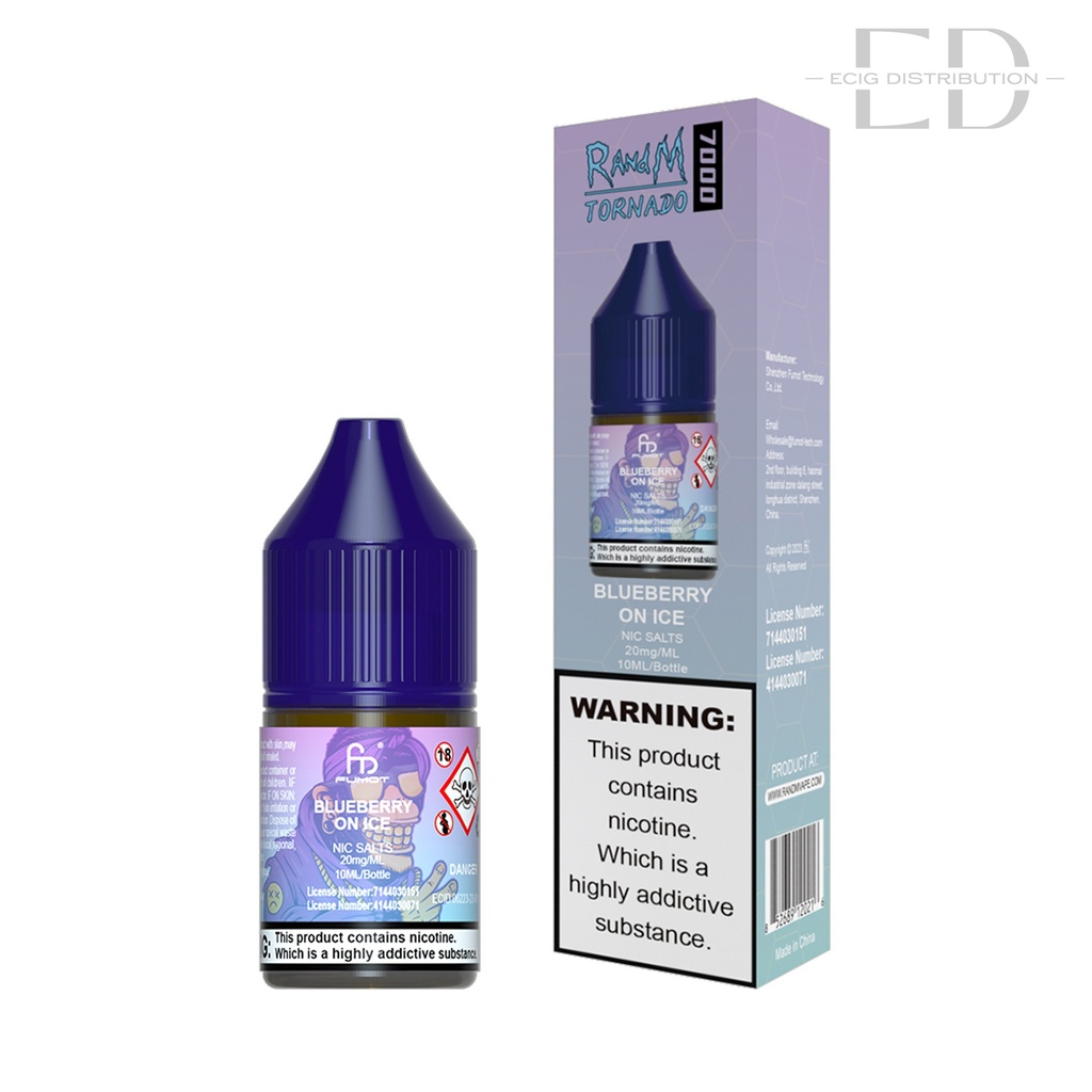 Fumot RandM Nic Salts - Blueberry On lce 20MG