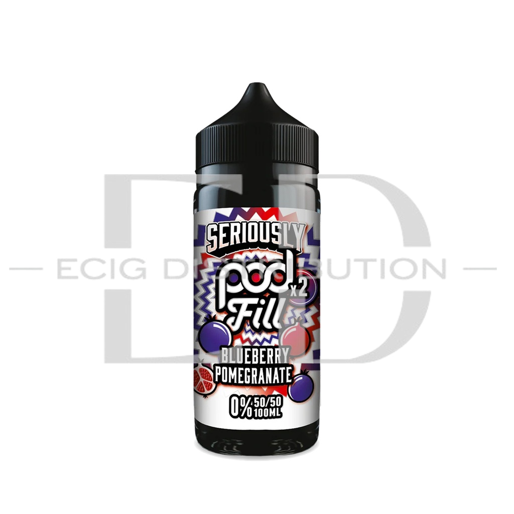Doozy Seriously Pod Fill 2 100ML 50/50 - Blueberry Pomegranate 0MG