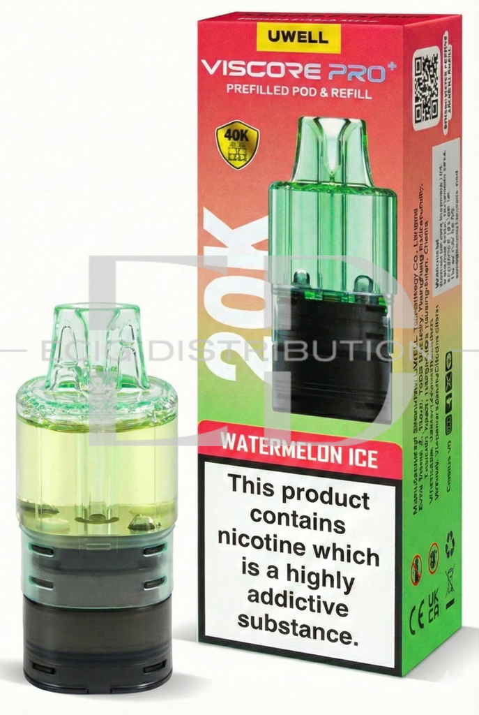 Uwell Viscore Pro+ Refillable Pod - Watermelon Ice 20MG