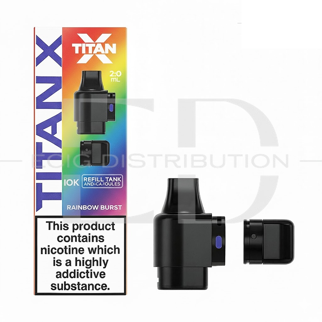 Titan X Refillable Pod - Rainbow Burst