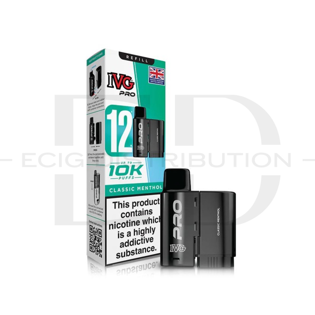 IVG Pro 12 Refillable Pod - Classic Menthol 20MG