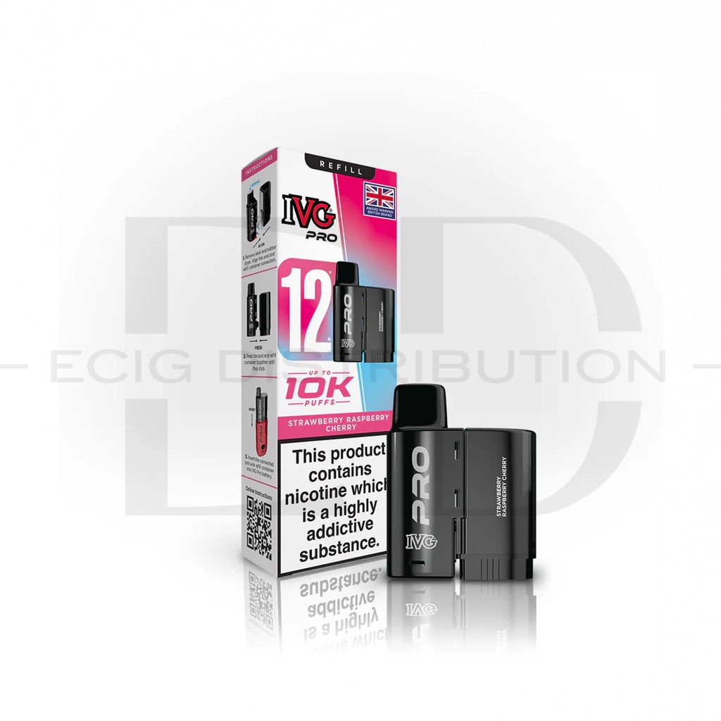 IVG Pro 12 Refillable Pod - Strawberry Raspberry Cherry 20MG