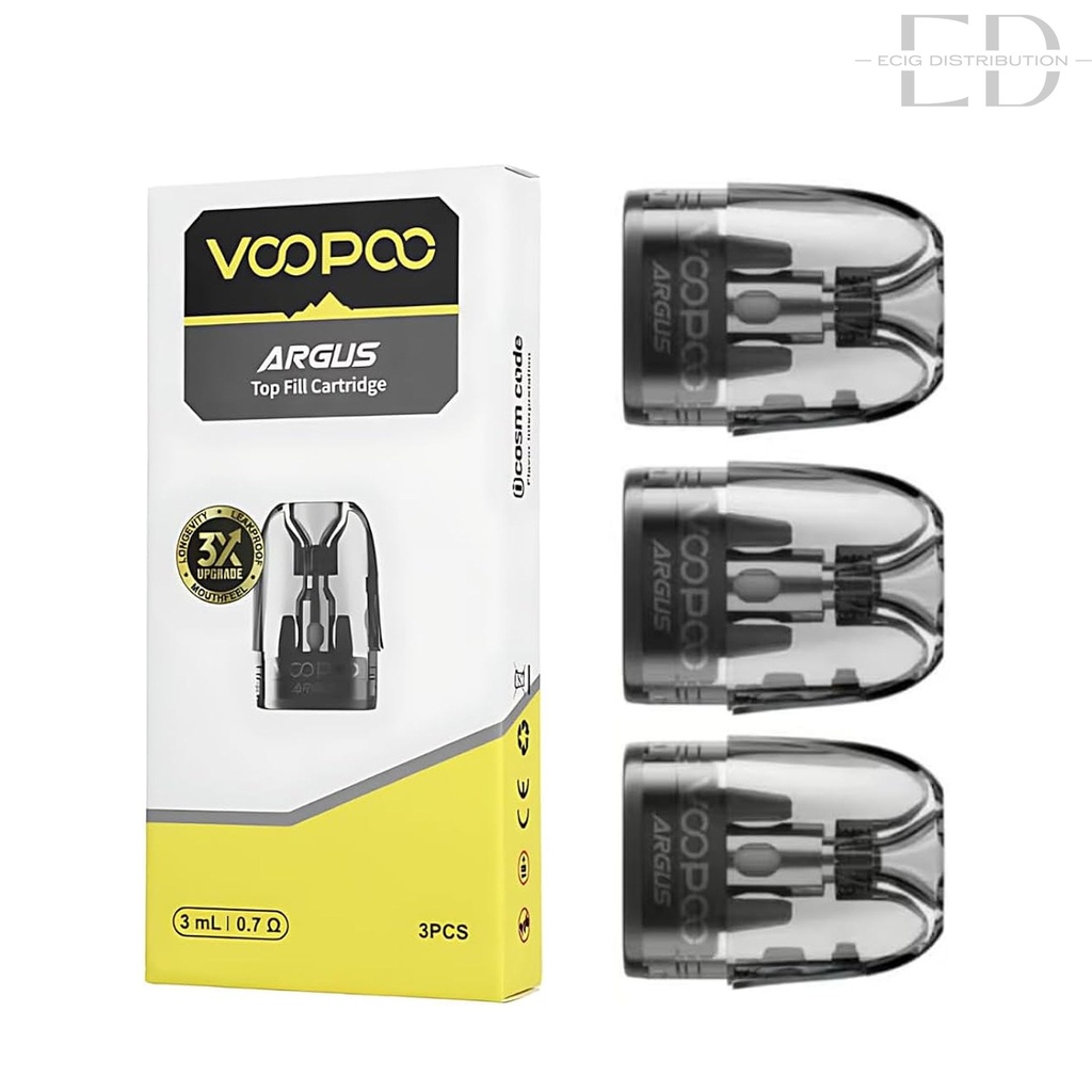 Voopoo Argus Top Fill Refillable Pod 3Pcs/Pack - 0.7 Ohm XL