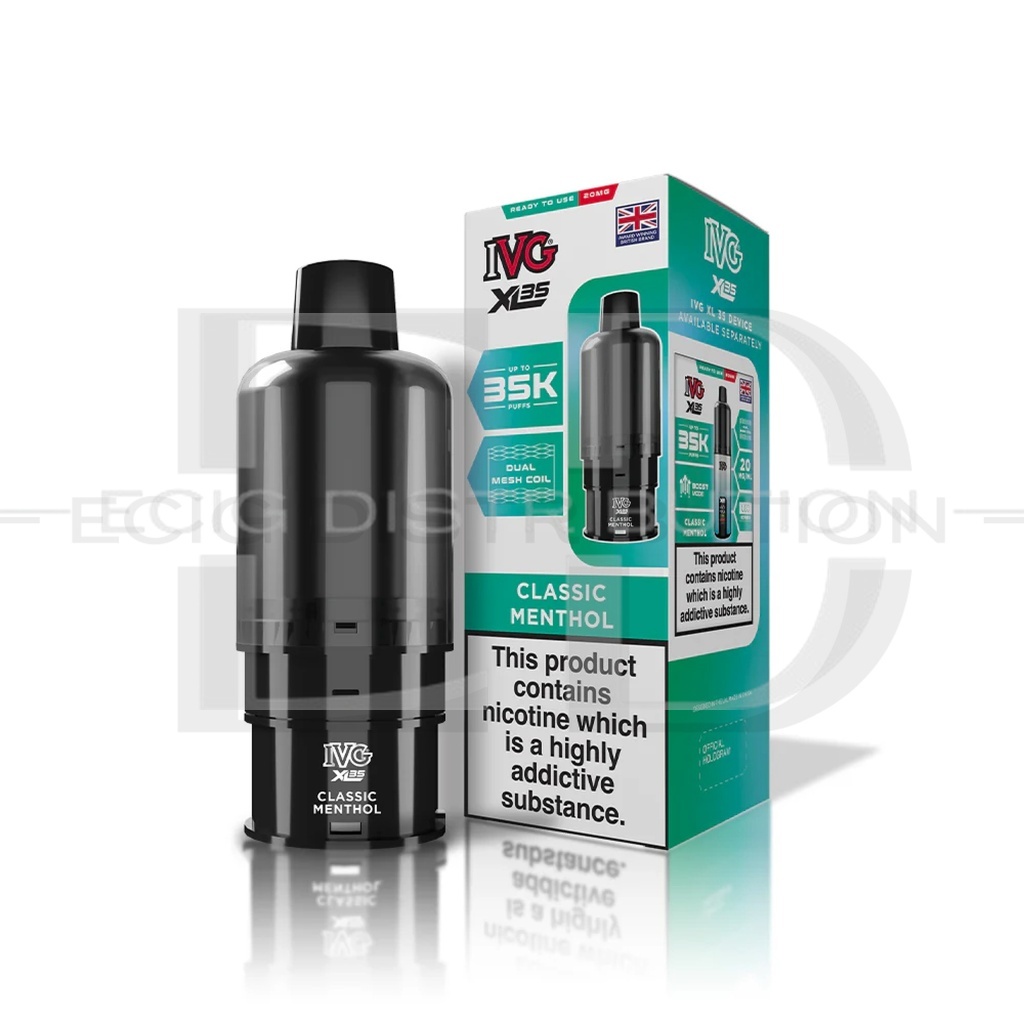 IVG XL 35 Refillable Pod - Classic Menthol 20MG