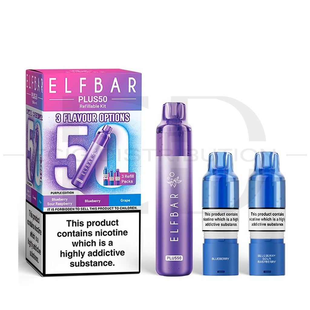 Elfbar Plus50 Pod Kit - Purple Edition