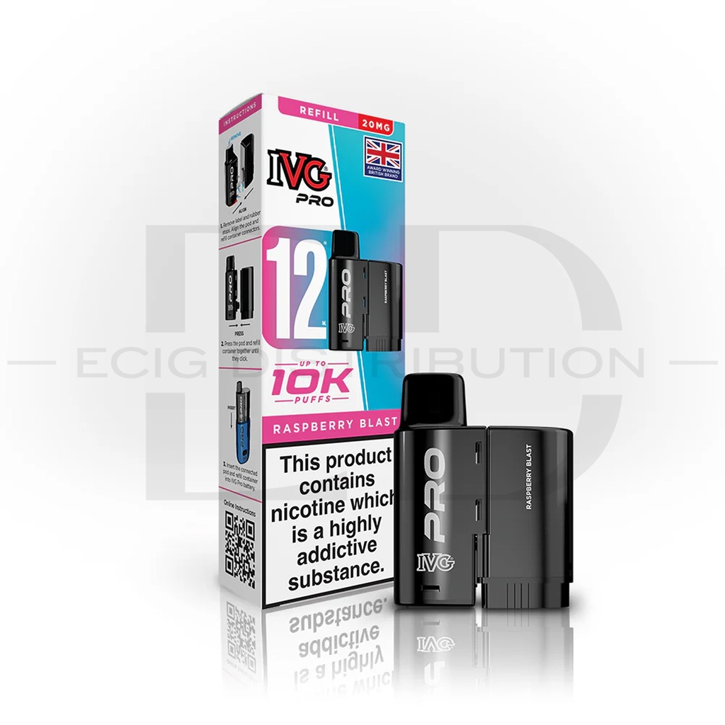 IVG Pro 12 Refillable Pod - Raspberry Blast 20MG
