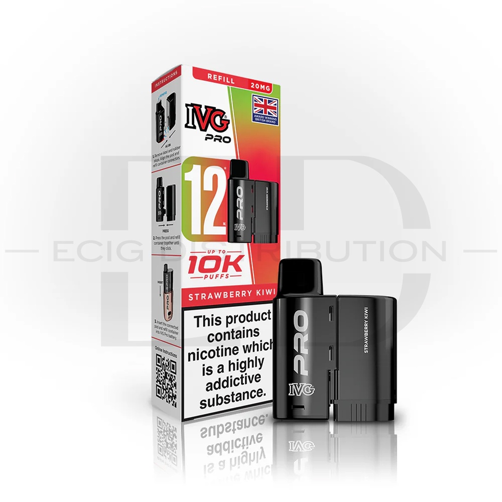 IVG Pro 12 Refillable Pod - Strawberry Kiwi 20MG