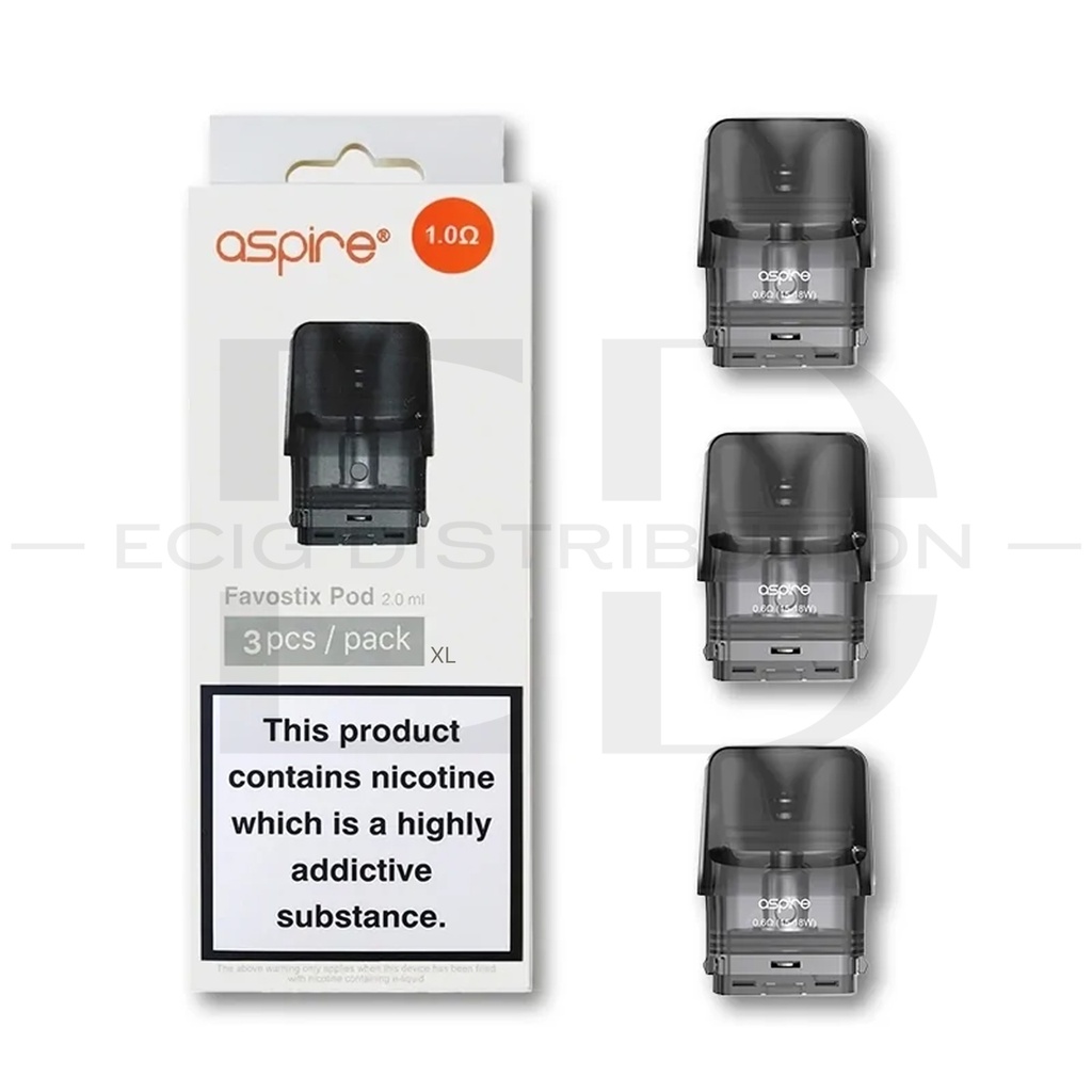 Aspire Favostix Refillable Pod 3Pcs/Pack - 1.0 Ohm XL