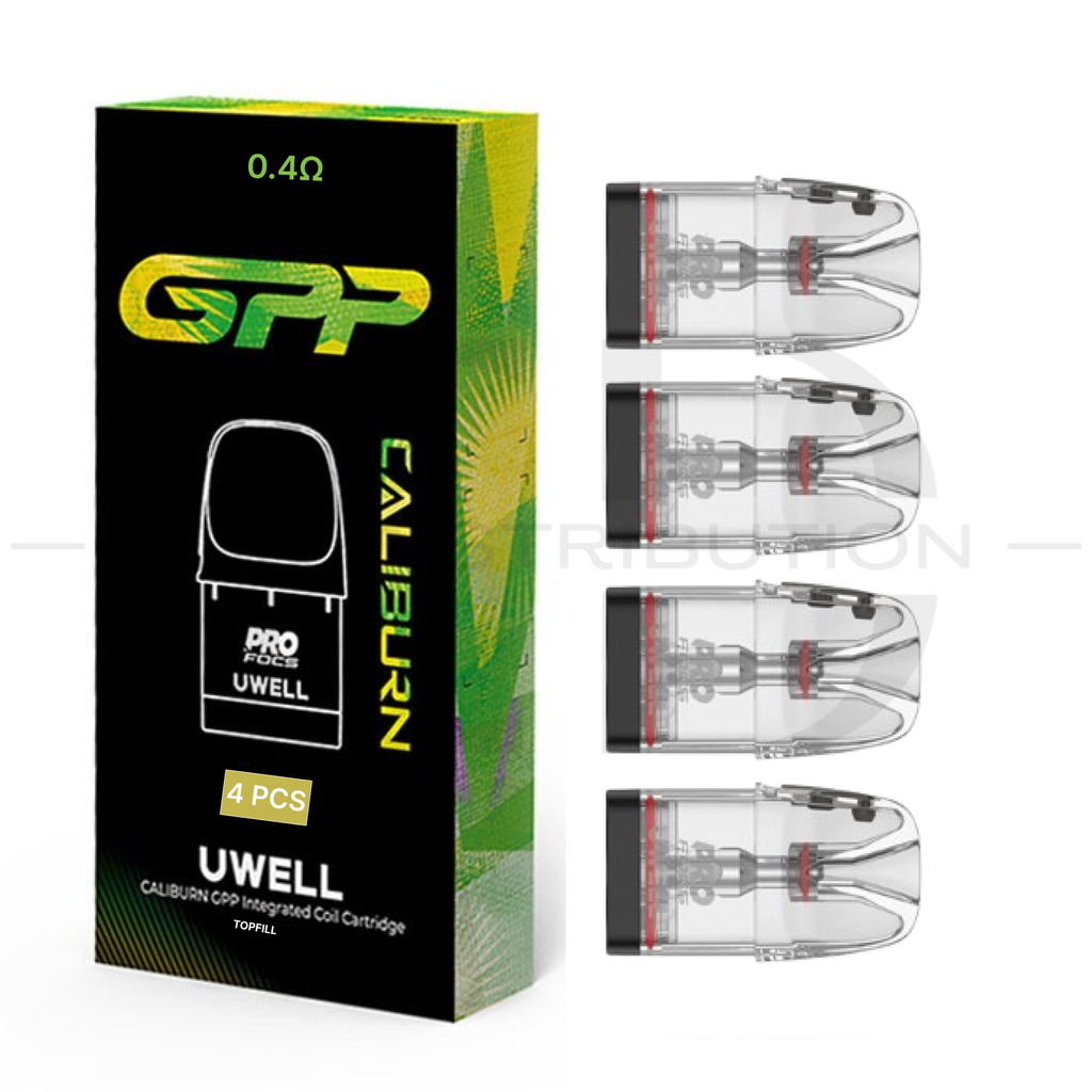 Uwell Caliburn GPP Coil Cartridge Top Refill 4Pcs/Pack - 0.4 Ohm XL