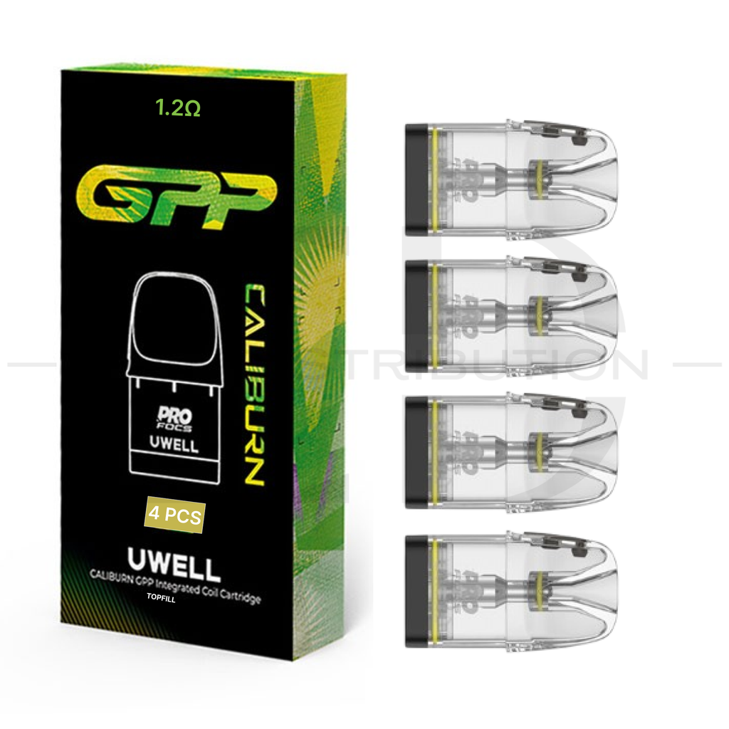Uwell Caliburn GPP Coil Cartridge Top Refill 4Pcs/Pack - 1.2 Ohm XL