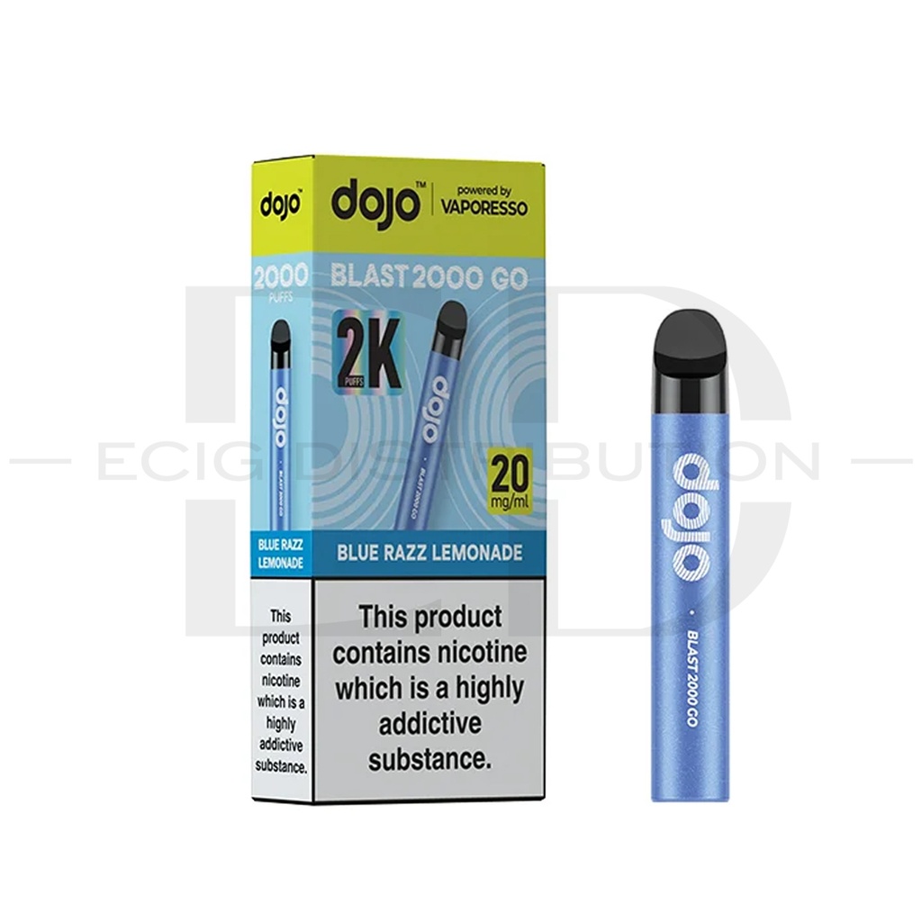 Vaporesso Dojo Blast 2000 Go Pod Kit - Blue Razz Lemonade 20MG