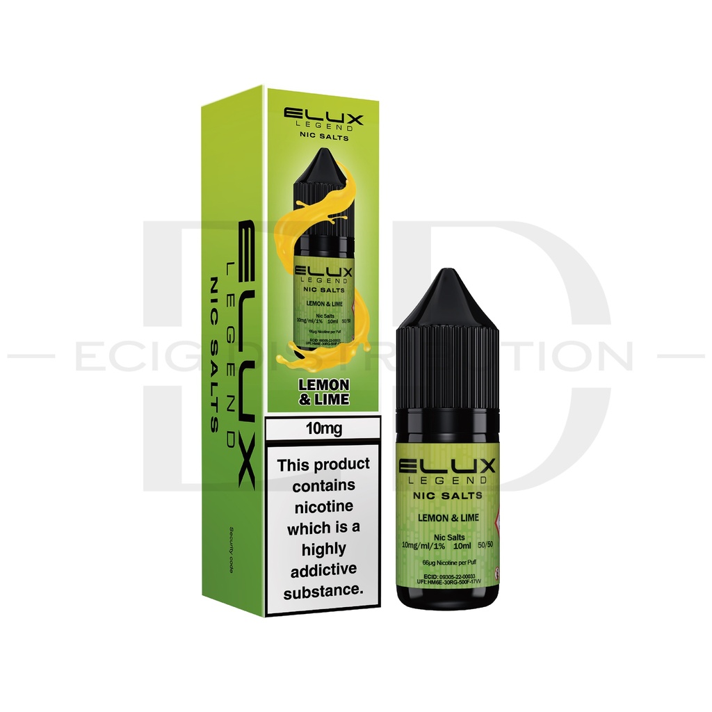 Elux Nic Salts - Lemon & Lime 10MG