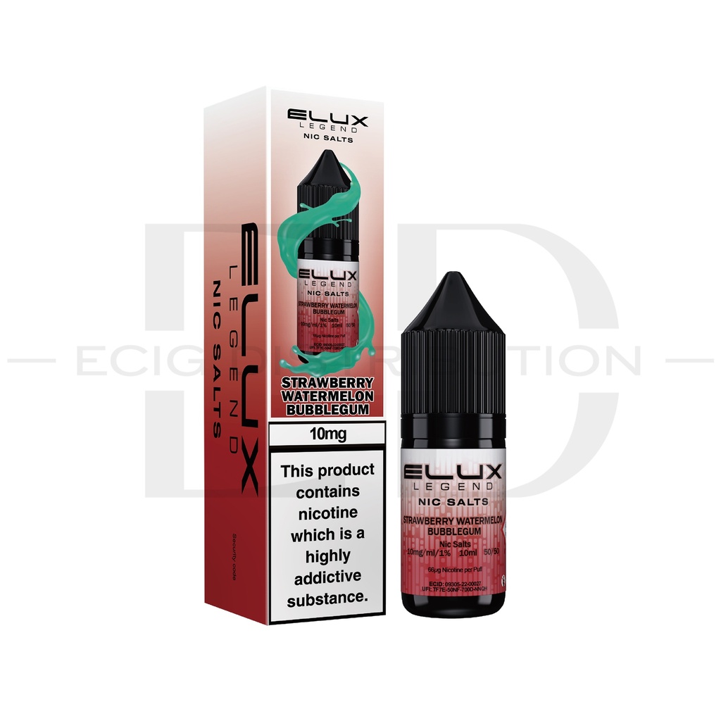 Elux Nic Salts - Strawberry Watermelon Bubblegum 10MG