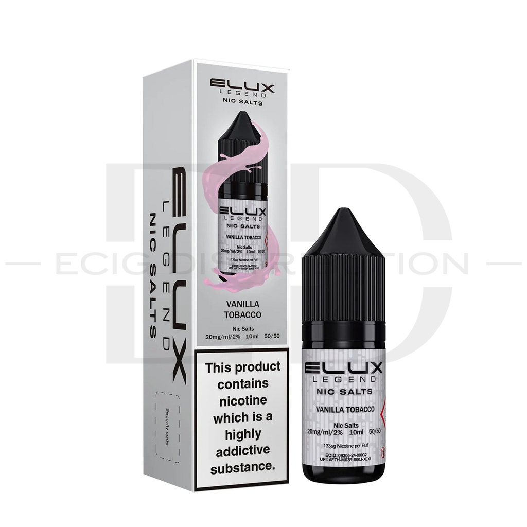 Elux Nic Salts - Vanilla Tobacco 20MG