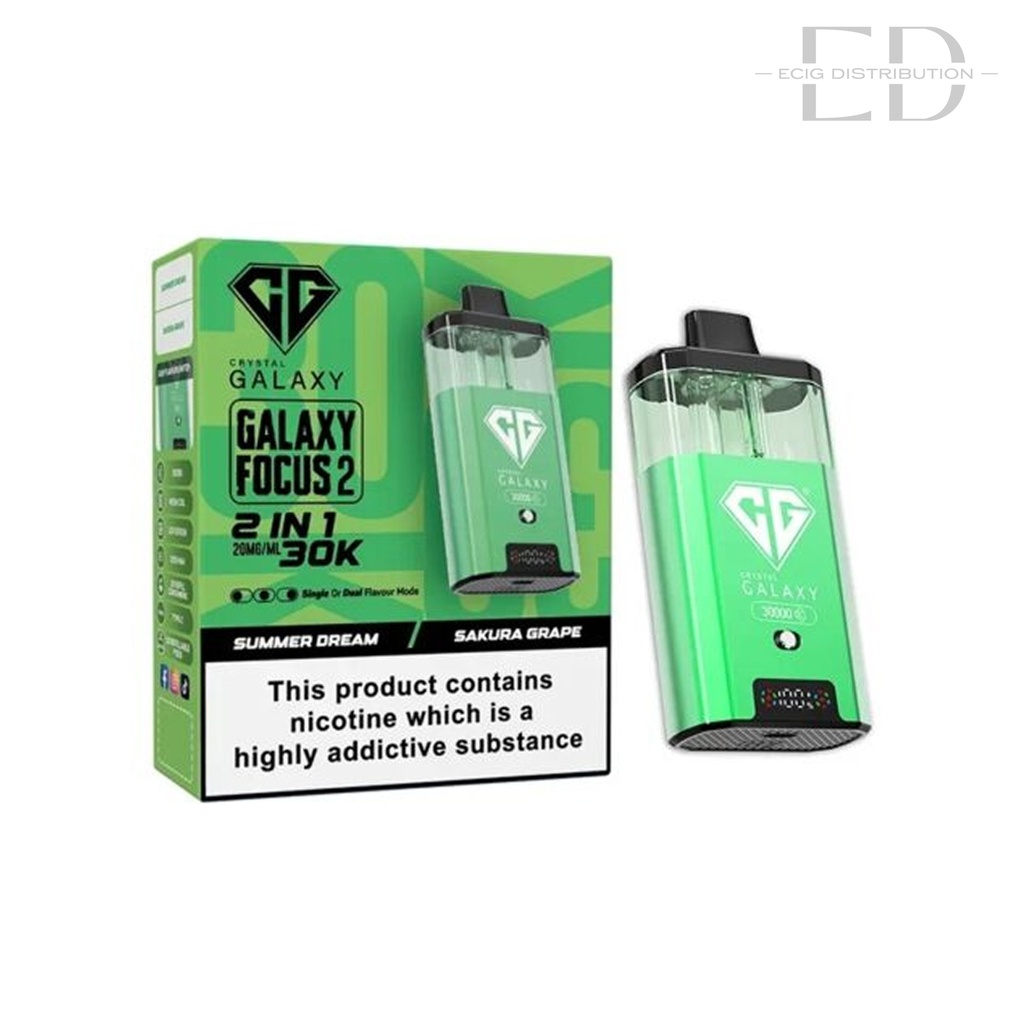 Crystal Galaxy Focus 2 30K Pod Kit - Summer Dream / Sakura Grape 20MG
