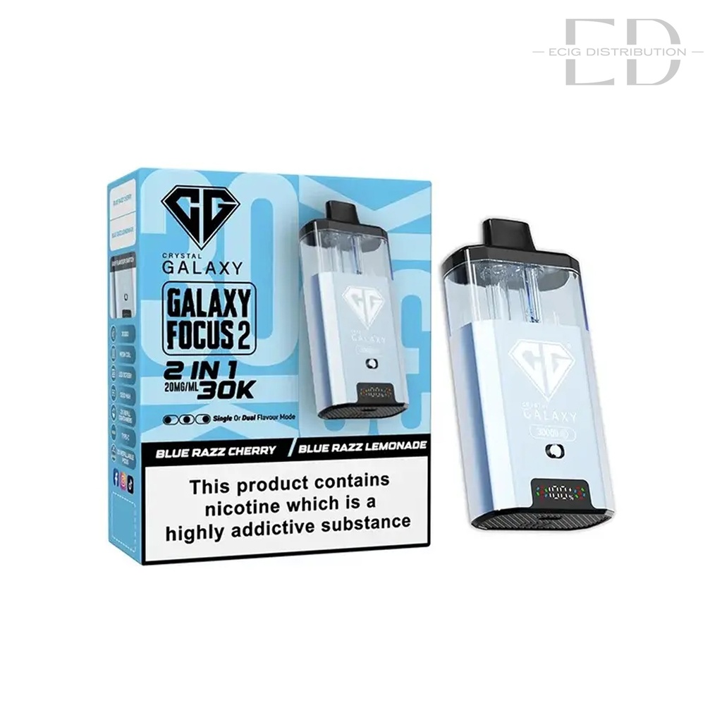 Crystal Galaxy Focus 2 30K Pod Kit - Blue Razz Cherry / Blue Razz Lemonade 20MG
