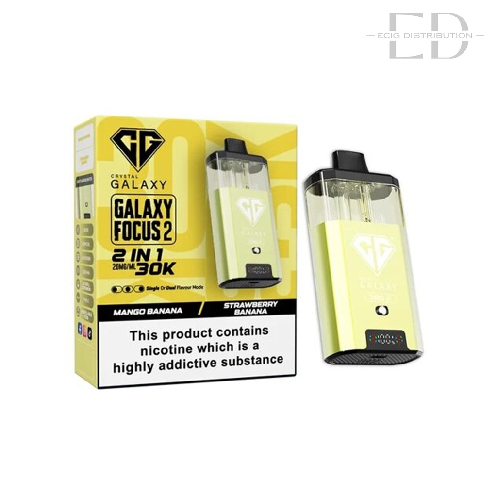 Crystal Galaxy Focus 2 30K Pod Kit - Mango Banana / Strawberry Banana 20MG