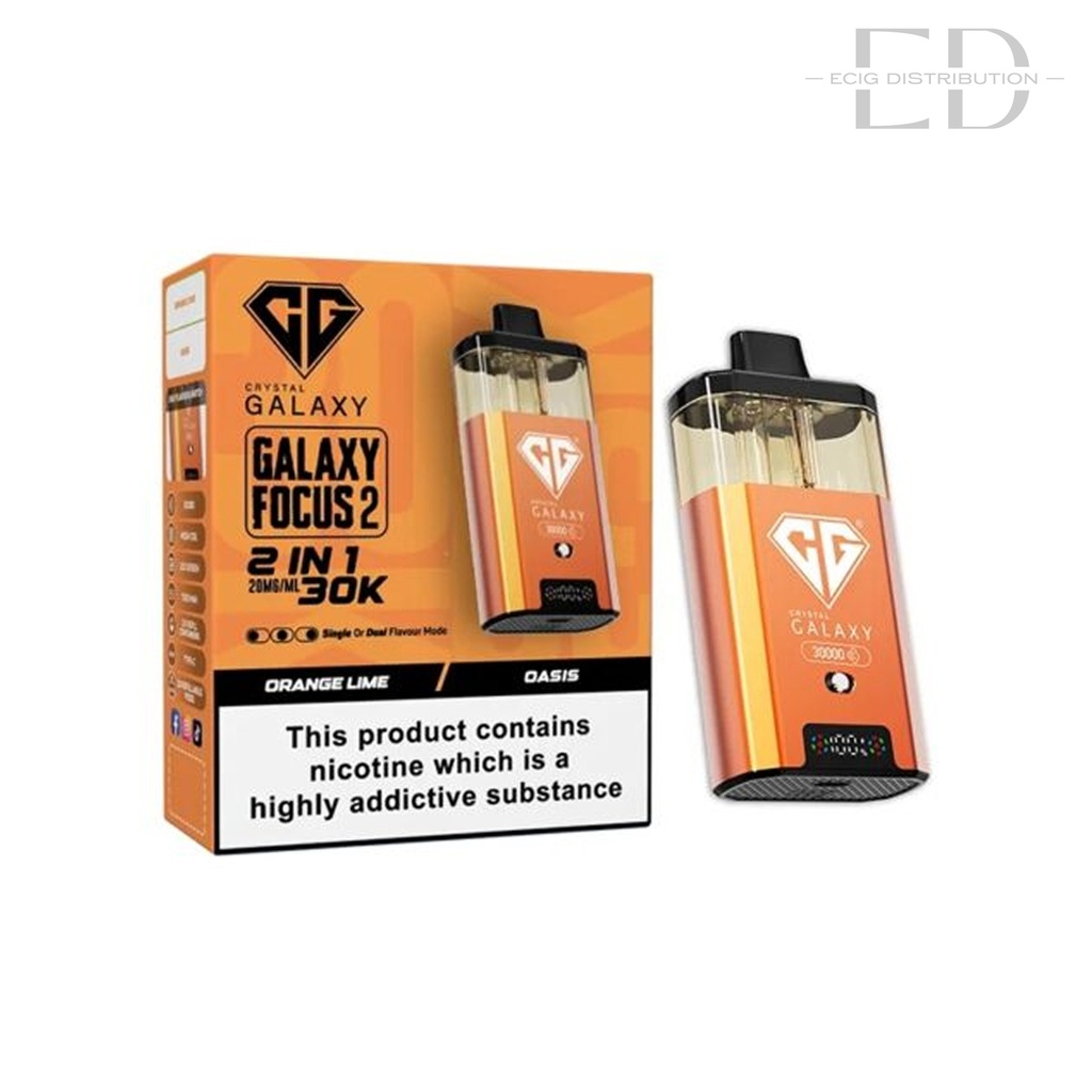 Crystal Galaxy Focus 2 30K Pod Kit - Oasis / Orange Lime 20MG