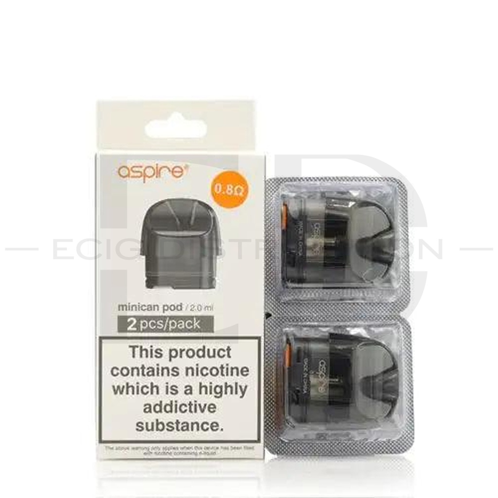 Aspire Minican Refillable Pod 2Pcs/Pack - 0.8 Ohm