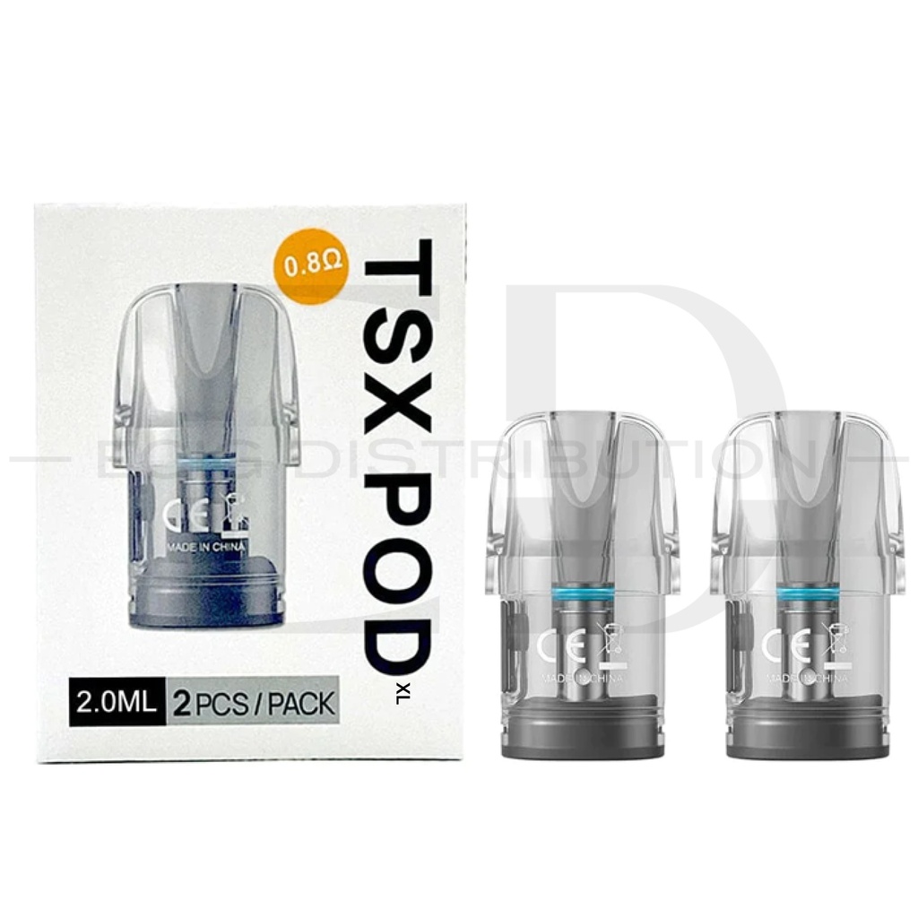 Aspire TSX Refillable Pod 2Pcs/Pack - 0.8 Ohm XL