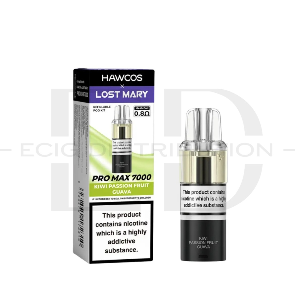 Lost Mary Hawcos Pro Max 7000 Refillable Pod - Kiwi Passion Fruit Guava