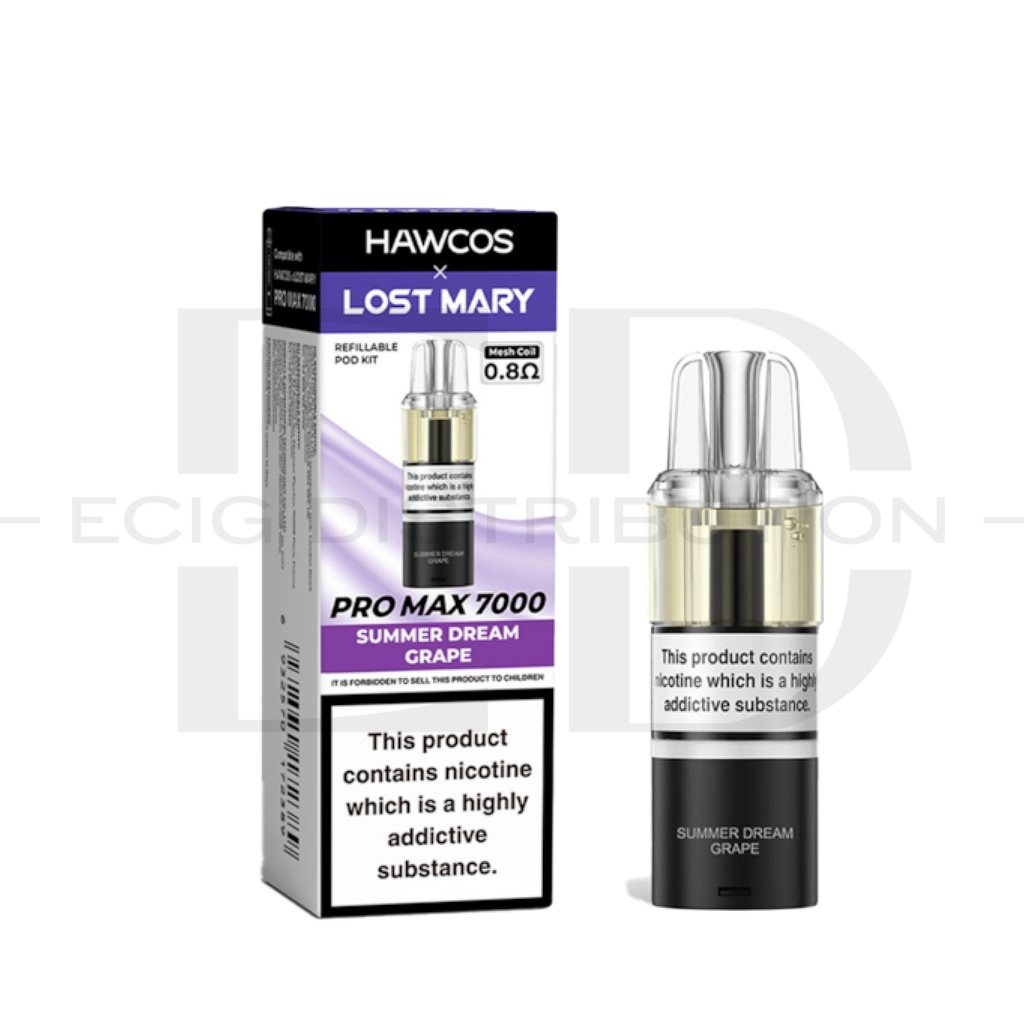 Lost Mary Hawcos Pro Max 7000 Refillable Pod - Summer Dream Grape