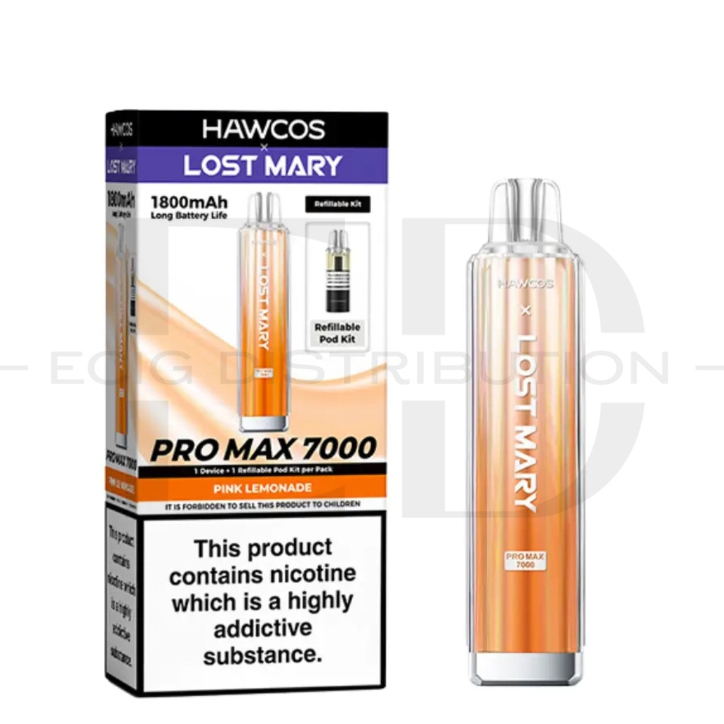 Lost Mary Hawcos Pro Max 7000 Pod Kit - Pink Lemonade