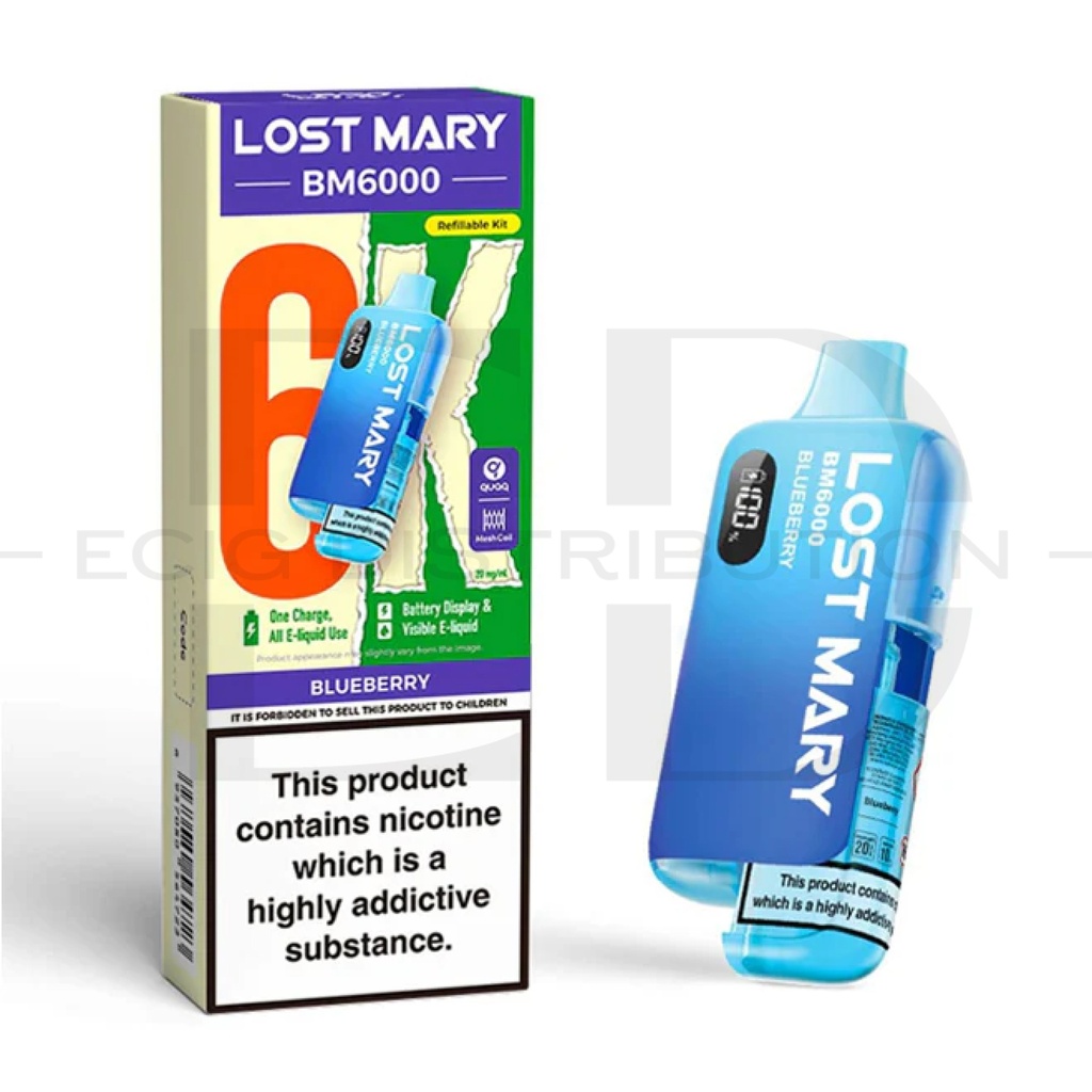 Lost Mary BM6000 Pod Kit - Blueberry