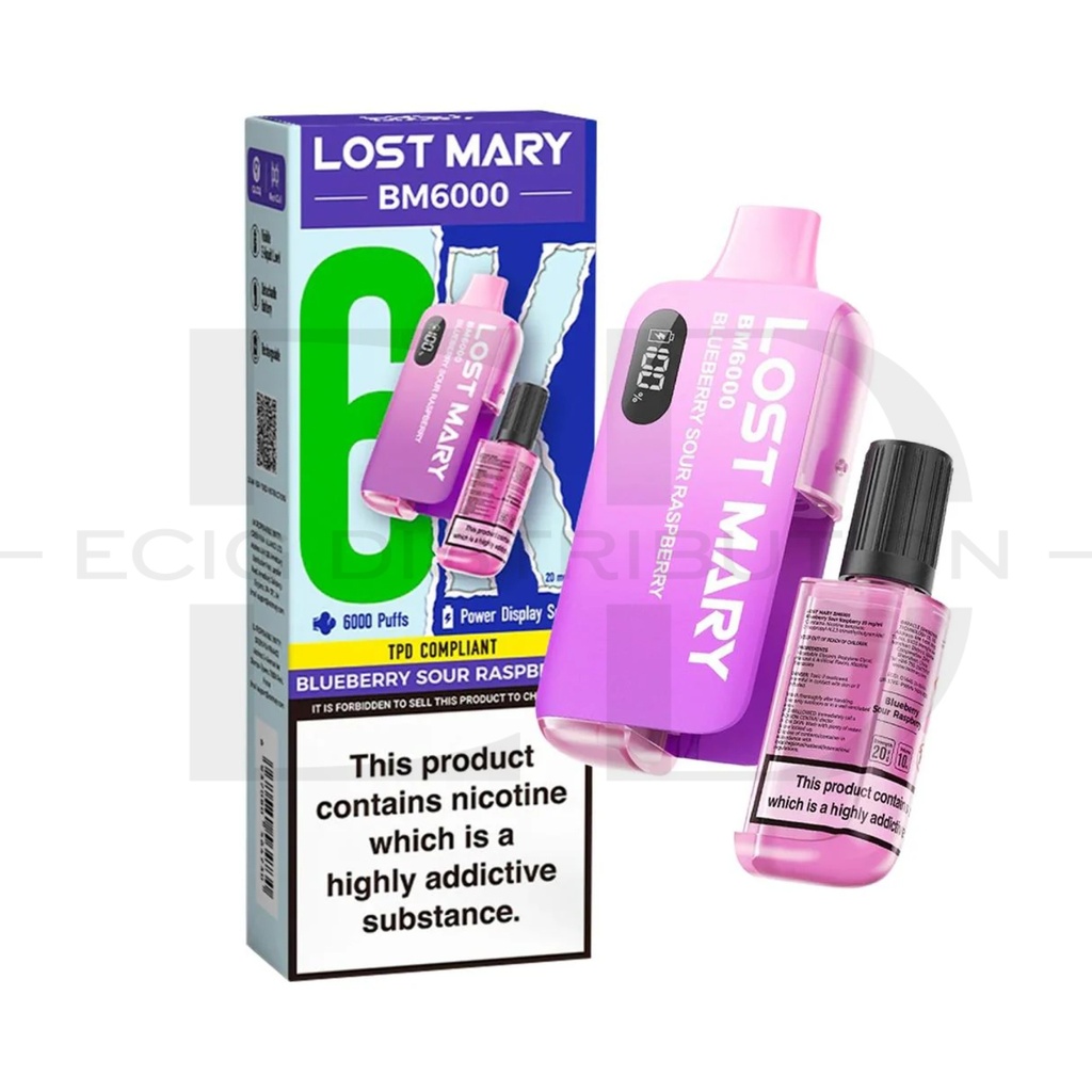Lost Mary BM6000 Pod Kit - Blueberry Sour Raspberry