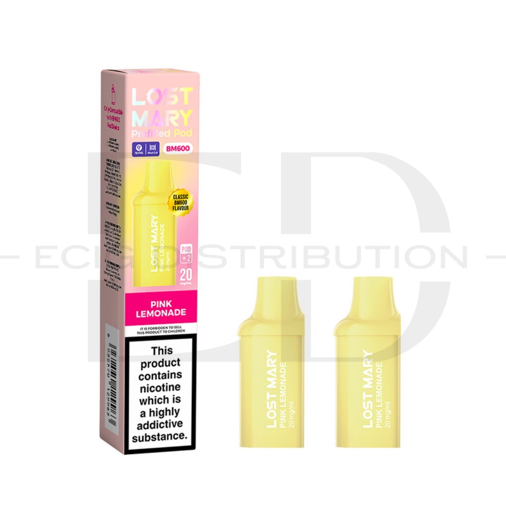 Lost Mary BM600 Refillable Pod 2Pcs/Pack - Pink Lemonade
