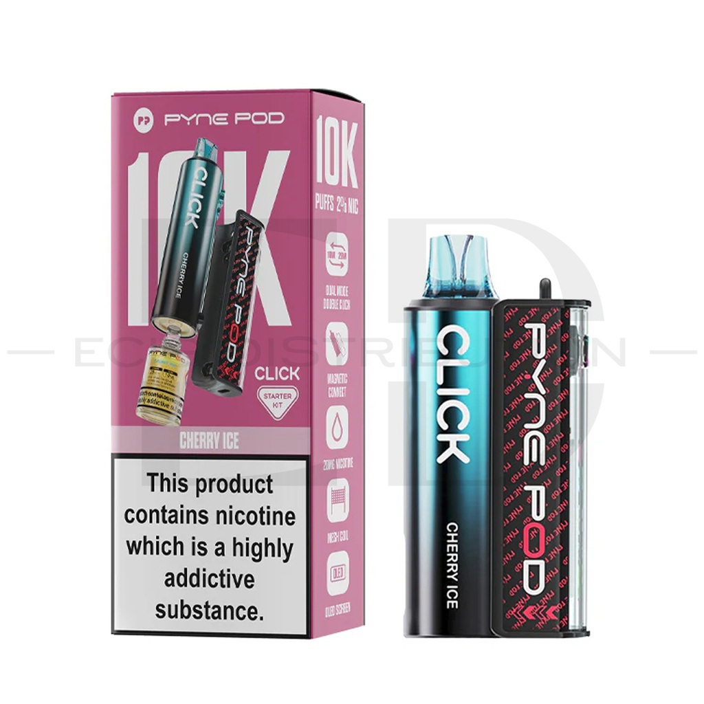 Pyne Pod Click 10K Starter Kit - Cherry Ice