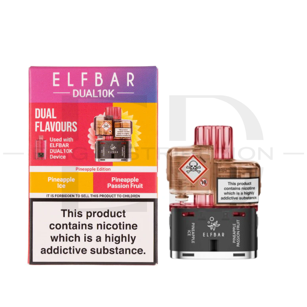 Elfbar Dual10K Refillable Pod - Pineapple Edition
