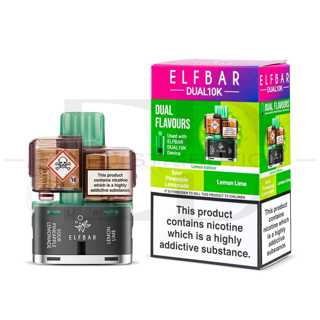 Elfbar Dual10K Refillable Pod - Lemon Edition