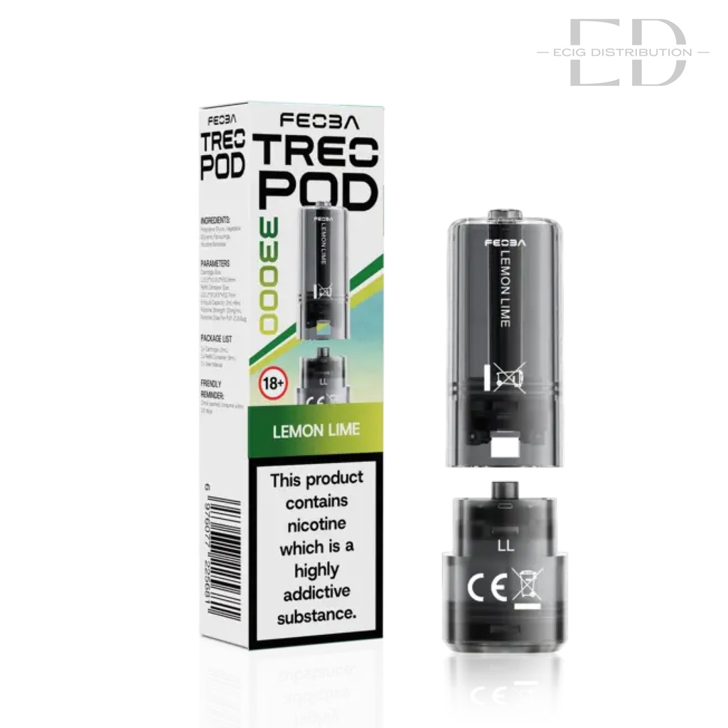 Feoba Treo 33K Refillable Pod - Lemon Lime 20MG