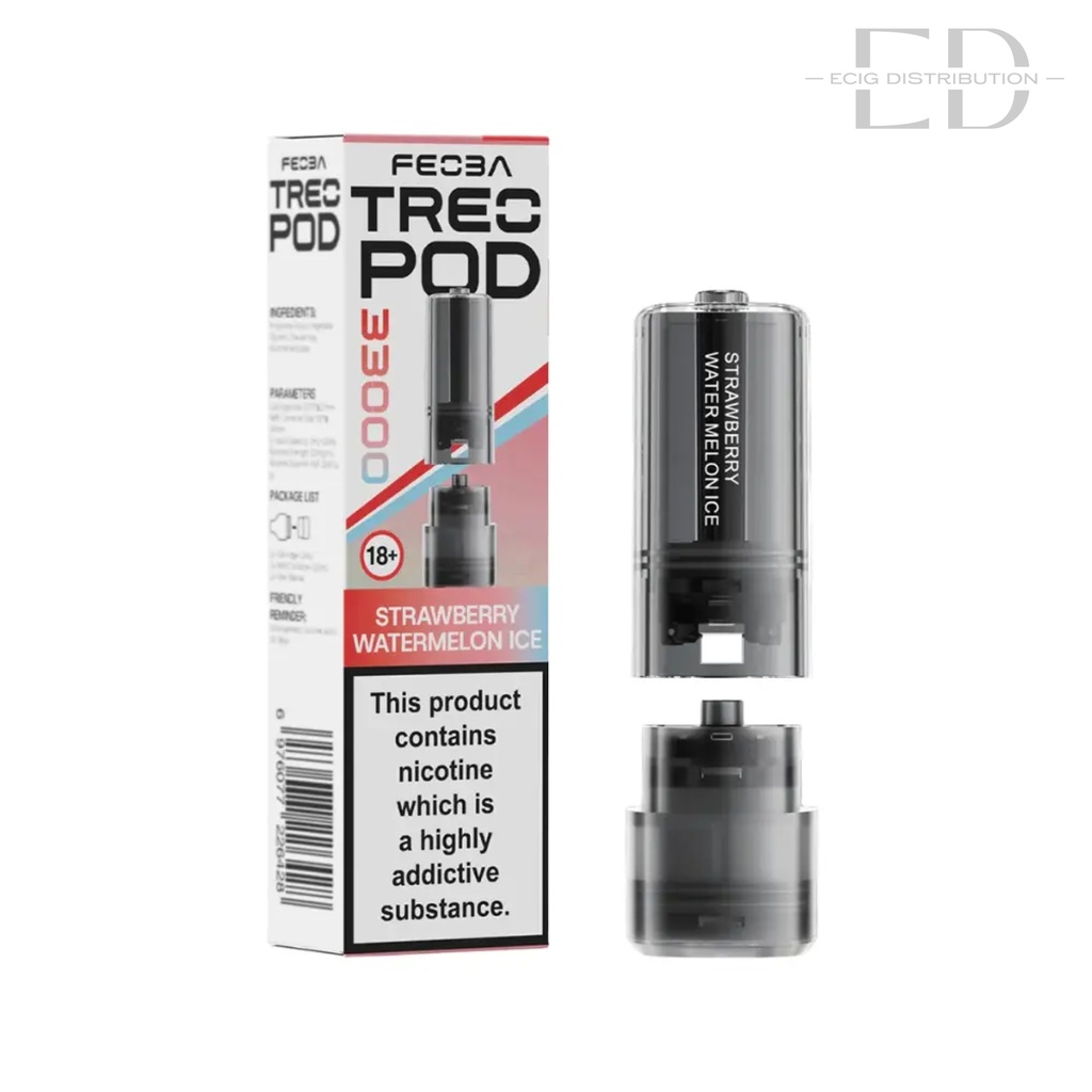 Feoba Treo 33K Refillable Pod - Strawberry Watermelon Ice 20MG