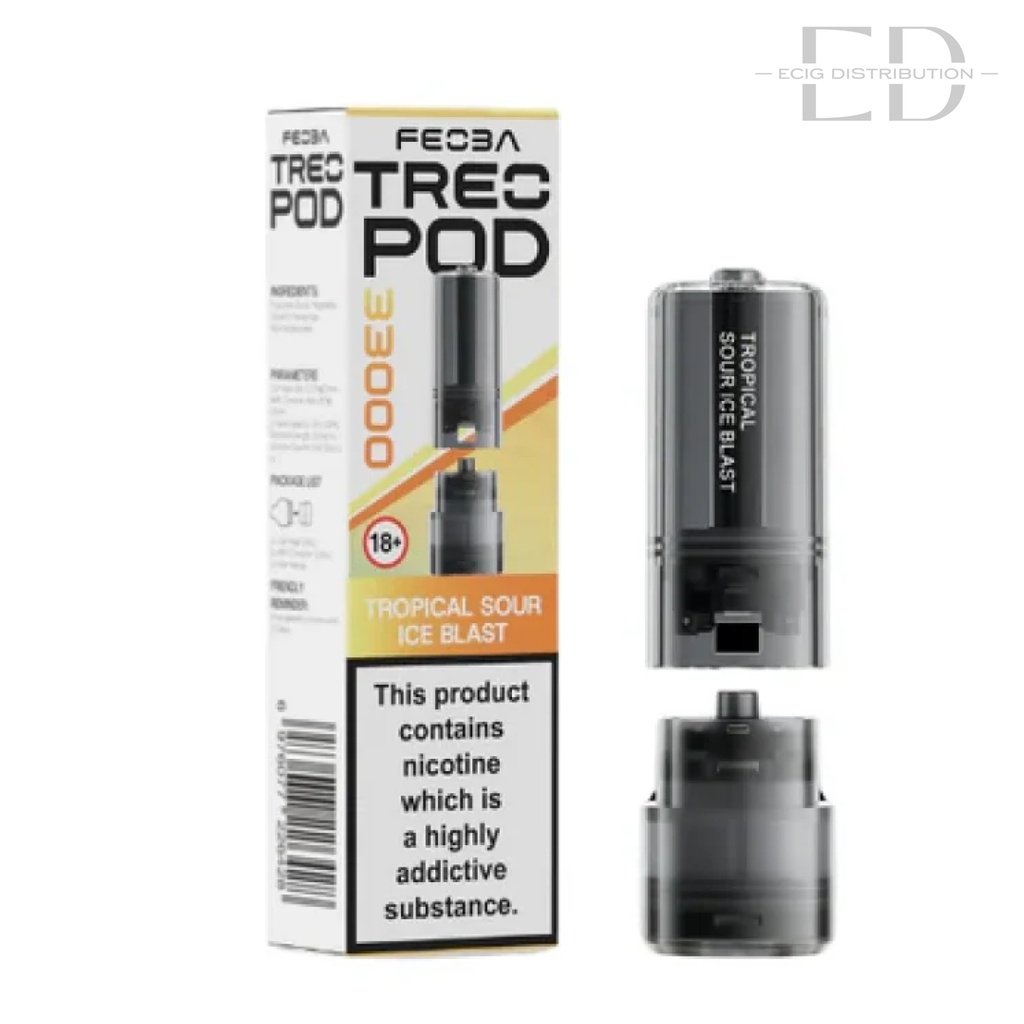 Feoba Treo 33K Refillable Pod - Tropical Sour Ice Blast 20MG