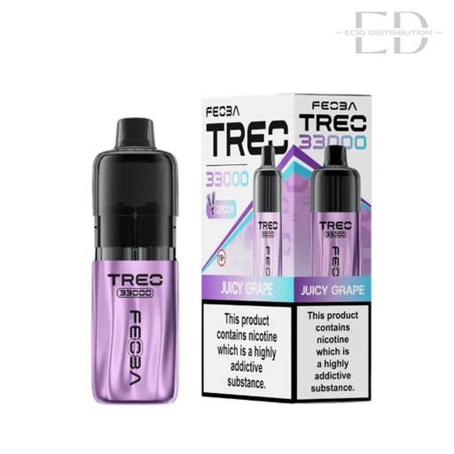 [FEOT33PK-JG20MG] Feoba Treo 33K Pod Kit - Juicy Grape 20MG