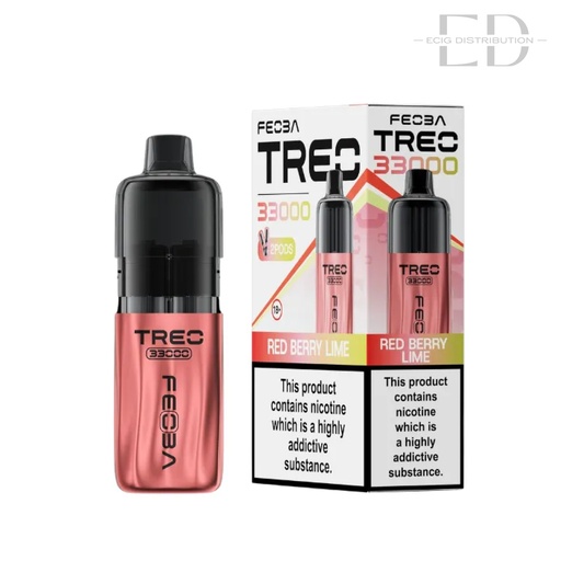 [FEOT33PK-RBL20MG] Feoba Treo 33K Pod Kit - Red Berry Lime 20MG