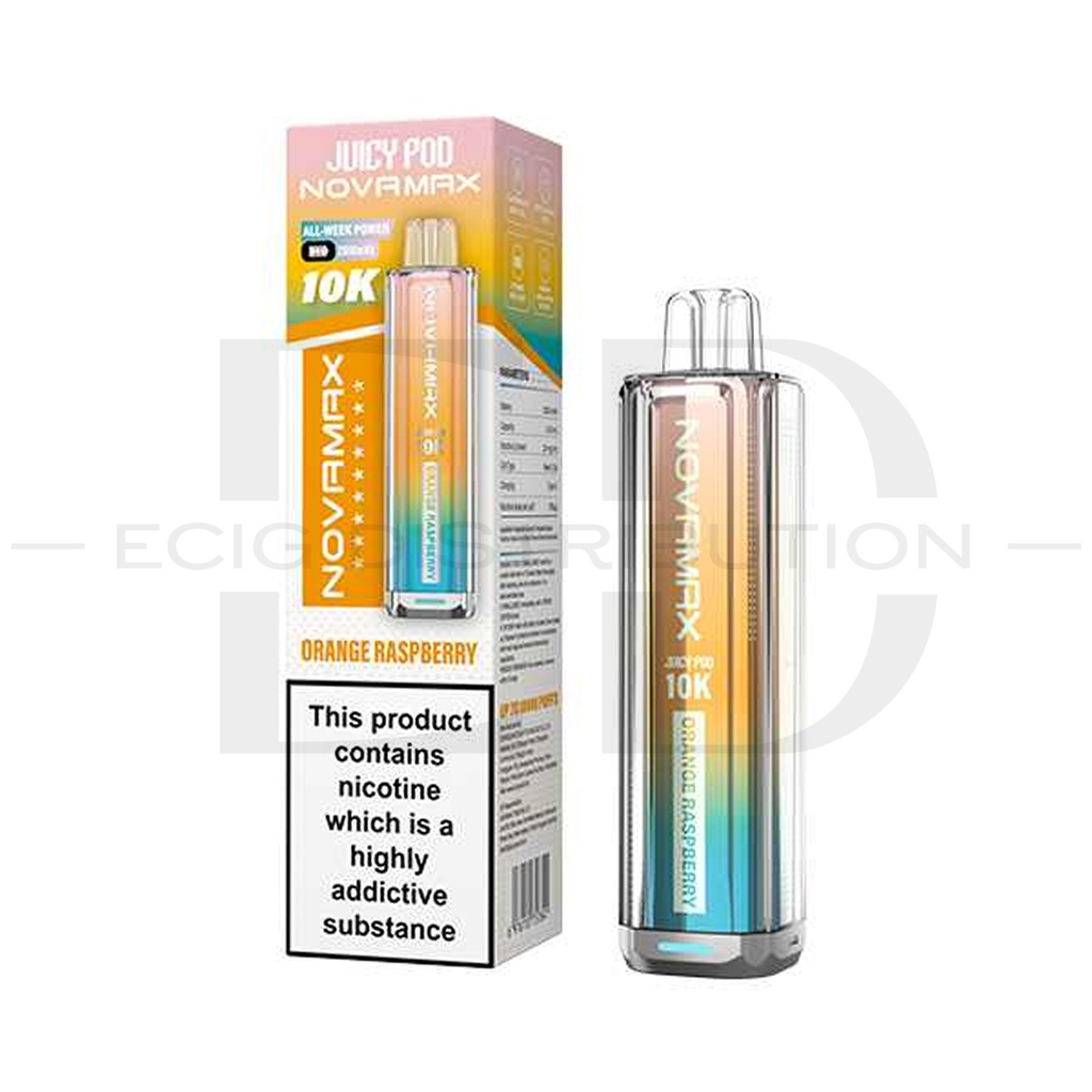 Juicy Pod Novamax 10K Pod Kit - Orange Raspberry