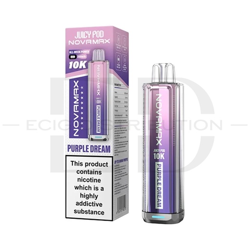 [JUIPNO10KPK-PD] Juicy Pod Novamax 10K Pod Kit - Purple Dream