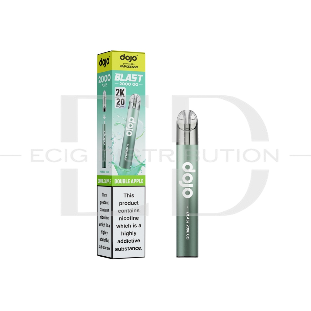 Vaporesso Dojo Blast 2000 Go Transparent Pod Kit - Double Apple 20MG