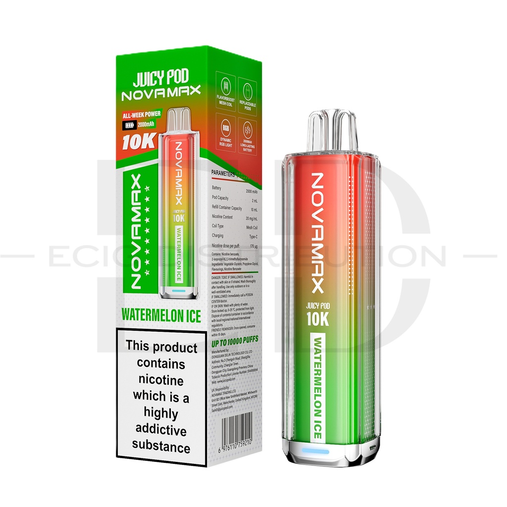 Juicy Pod Novamax 10K Pod Kit - Watermelon Ice