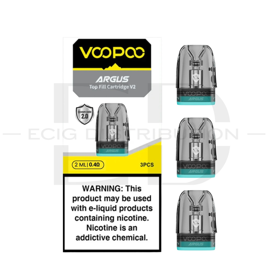 Voopoo Argus Top Fill V2 Refillable Pod 3Pcs/Pack - 0.4 Ohm