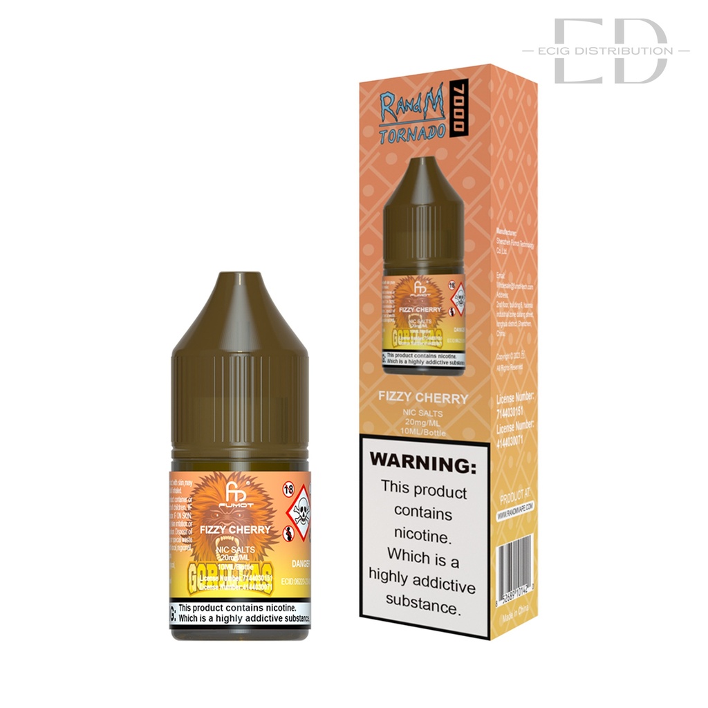 Fumot RandM Nic Salts - Fizzy Cherry 20MG