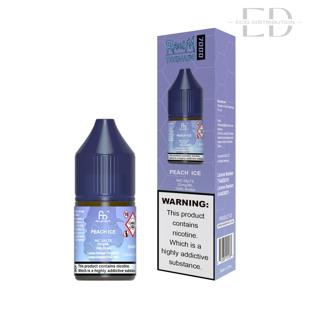 Fumot RandM Nic Salts - Peach Ice 20MG