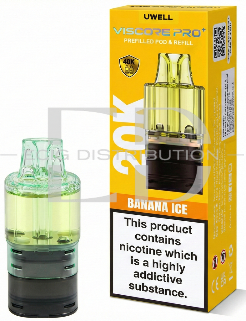 Uwell Viscore Pro+ Refillable Pod - Banana Ice 20MG