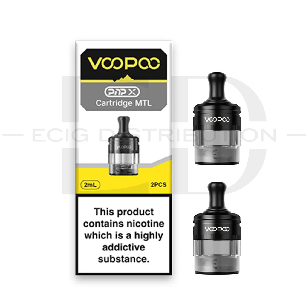 Voopoo PNP X MTL Refillable Pod 2Pcs/Pack - Black