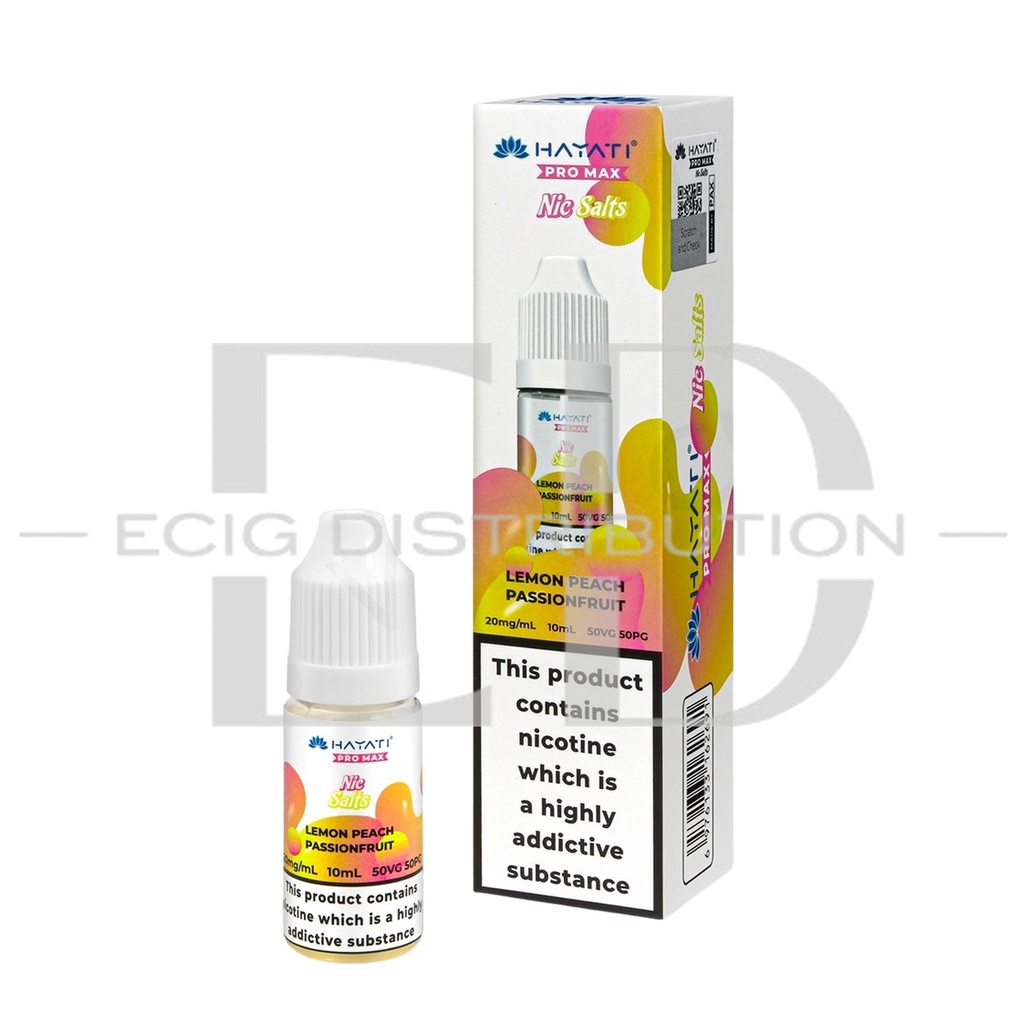 Hayati Nic Salts - Lemon Peach Passionfruit 20MG